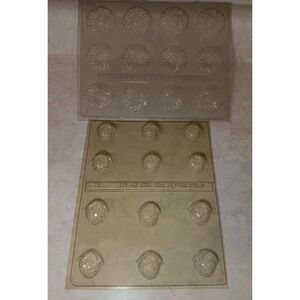 Vtg Apollo Chocolate Molds Strawberries and Sunflowers Strawberry Fields Bakery